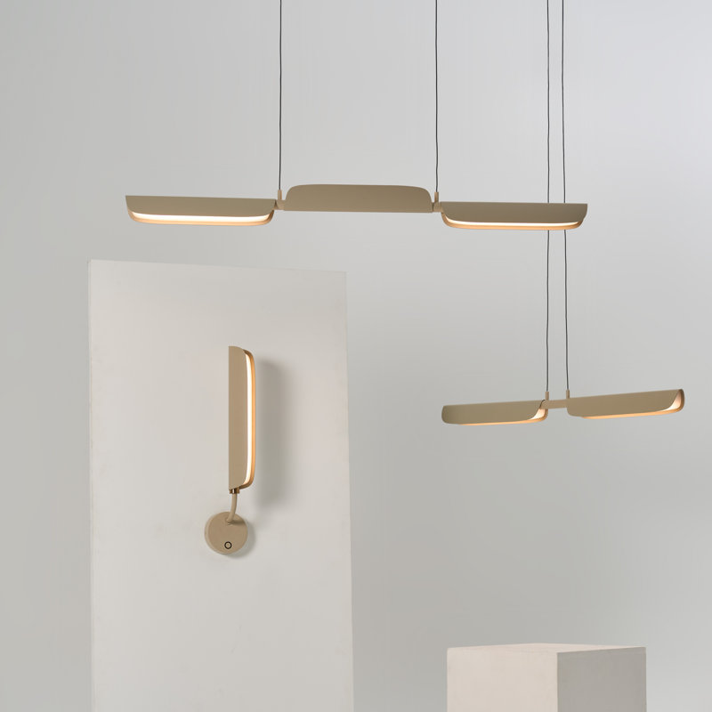 Eder 3 - Light LED Pendant, Oatmeal