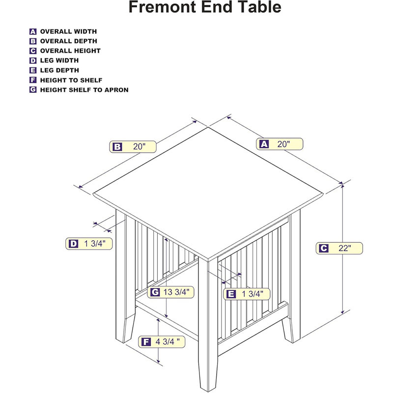 Table de bout Mission