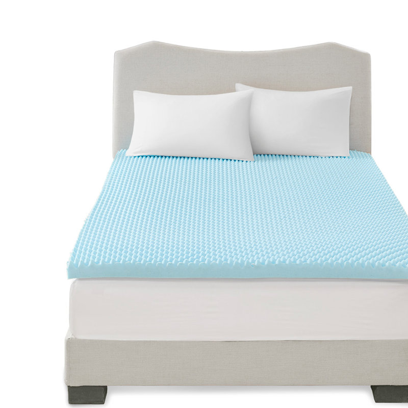 All Season Reversible Hypoallergenic Cooling Mattress Topper, Full