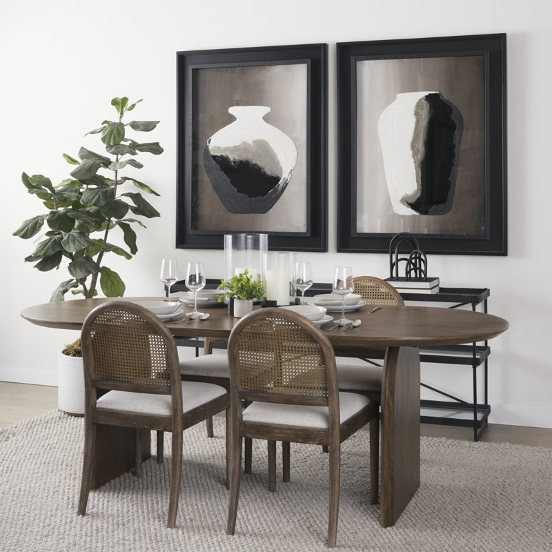Plat de table en métal, Noir, H 11,5 po x l 8 po x P 8 po