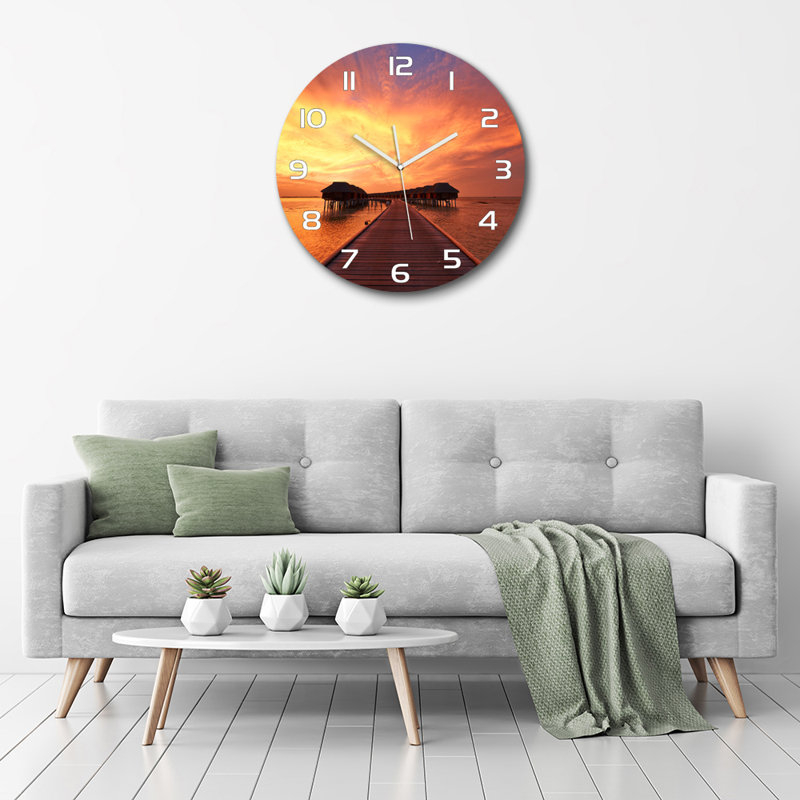 Jerrisha Glass Wall Clock