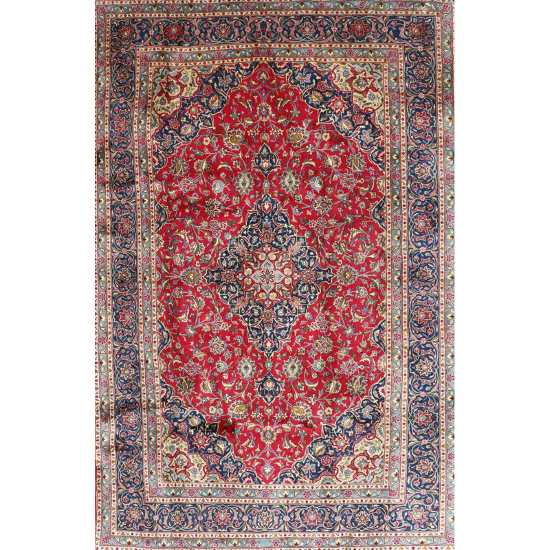 Tapis de style oriental rouge, Rectangle 5 pi x 7 pi