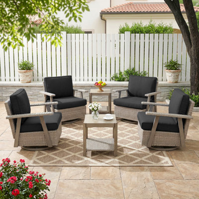 Fauteuil de patio 6 pièces 6 pièces