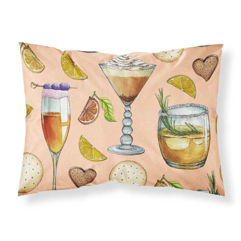 Taie d’oreiller boissons et cocktails, Rose clair