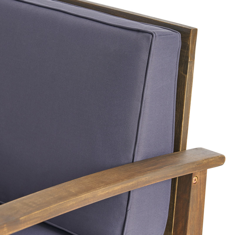Fauteuil club moderne gris foncé - fabriqué en bois avec un design élégant