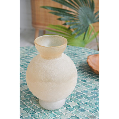 D6x8.5" Glass Vase