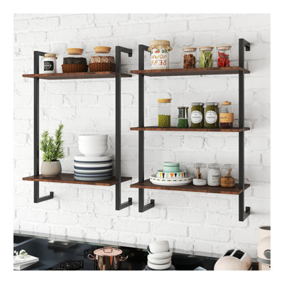 Étagère de rangement à 3 niveaux et 2 niveaux pour salle de bain
