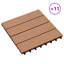 Carreaux de terrasse 11 pièces VPC 11,8 po x 11,8 po VidaXL-130568080-130568082-133244616