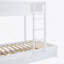 Lit superposé simple au-dessus de simple avec lit gigogne simple, rangement et bureau, blanc (OLD SKU: LT000363AAK)-211311555-211311556