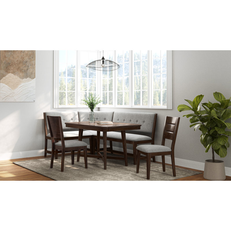 Brae Giddeon 4 Piece Nook Dining Set