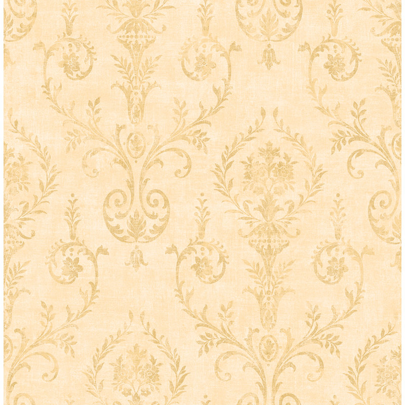  Papier peint damassé non teint Designs Blue Smoke Verity, Bleu fumé