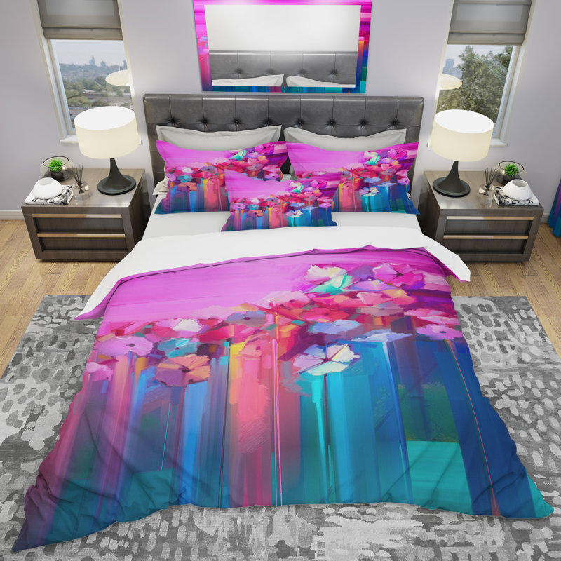 Ensemble de housse de couette moderne et contemporaine, Housse de couette double / grand et 2 taies