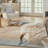 Abstract Hand Tufted Rectangle 7'9" x 9'9" Viscose Area Rug in Beige-88749808