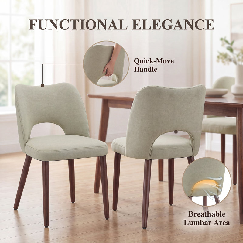 Upholstered Dining Chair, Camel