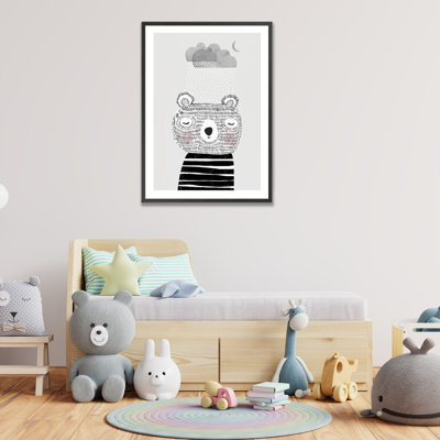 Pop Art & Retro I Love Snow par Treechild, art encadré
