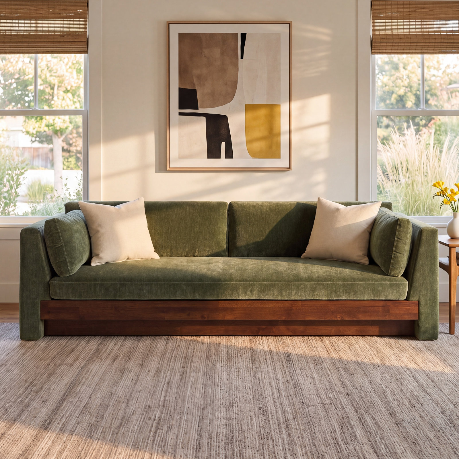 Hadria 99" Upholstered Sofa