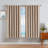 Nautica Synthetic Solid Color Blackout Thermal Back Tab/Rod Pocket Curtain Panels-65139284-94375579