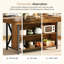 Îlot de cuisine 55 po avec rangement, table de bar centrale avec rangement à 3 niveaux pour la cuisine et la salle à manger
