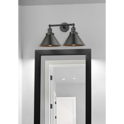 Éclairage pour salle de bain 2 lumières Laux Vintage