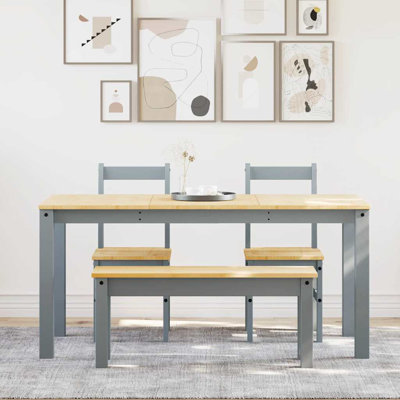 Geremia 4 - Person Wood Patio Dining Set with