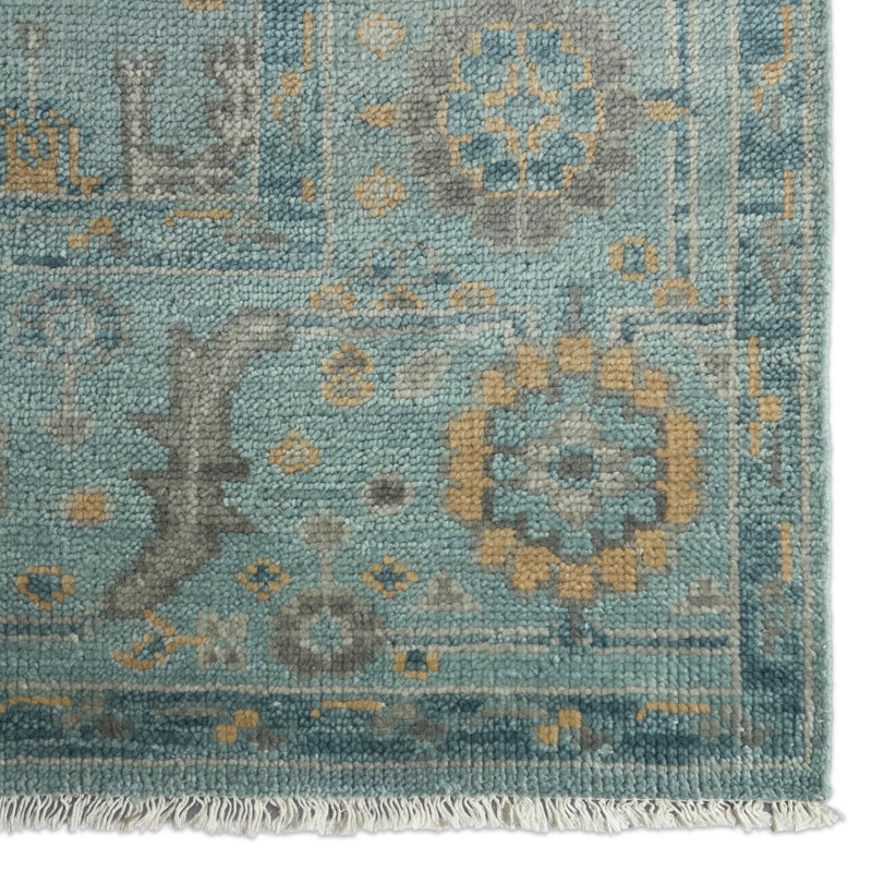 Jaipur Living Rehema SLN22 Handknotted Floral Blue Area Rug (8'6"x11'6"), Rectangle 8' x 10'
