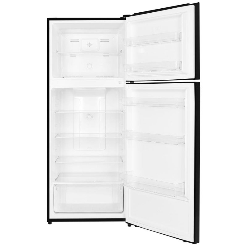 Impecca 14.8 Cu. Ft. 28"W CounterDepth Refrigerator with Top Mount Freezer, Black
