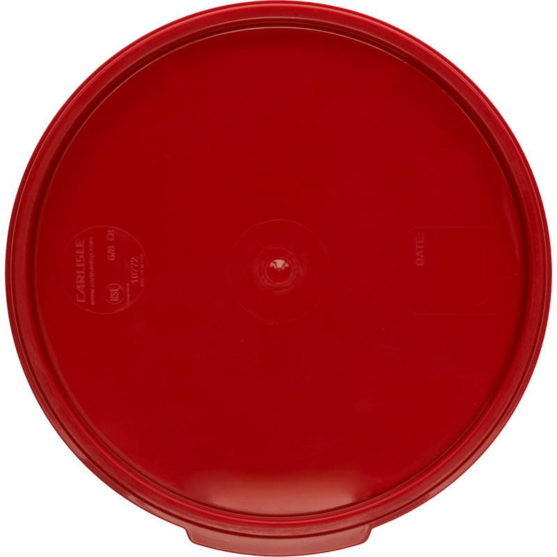 Couvercle en plastique rouge