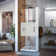 Unidoor 26" W x 72" H Hinged Frameless Shower Door with ClearMax™ Technology