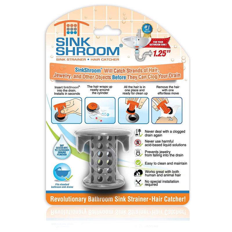 1.75'' W Basket Strainer, Gray