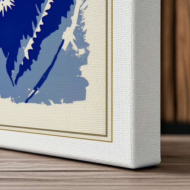 Striking Tiger Head Modern - Wrapped Canvas, 30x20 - 76.2 x 50.8 cm, White Border