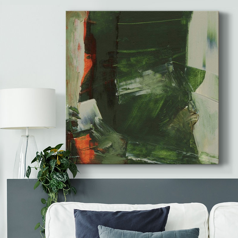 Toile tendue Evolve Green I-Gallery, H 24 po x l 24 po x P 1,5 po