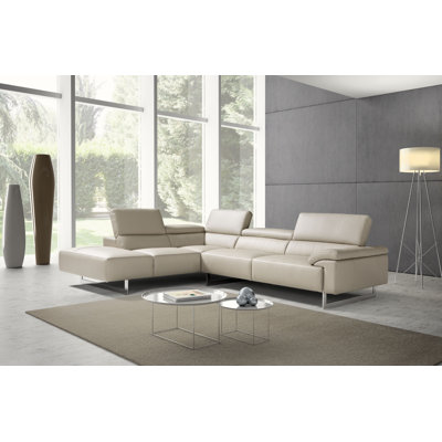 Ecksofa Swiger aus Echtleder
