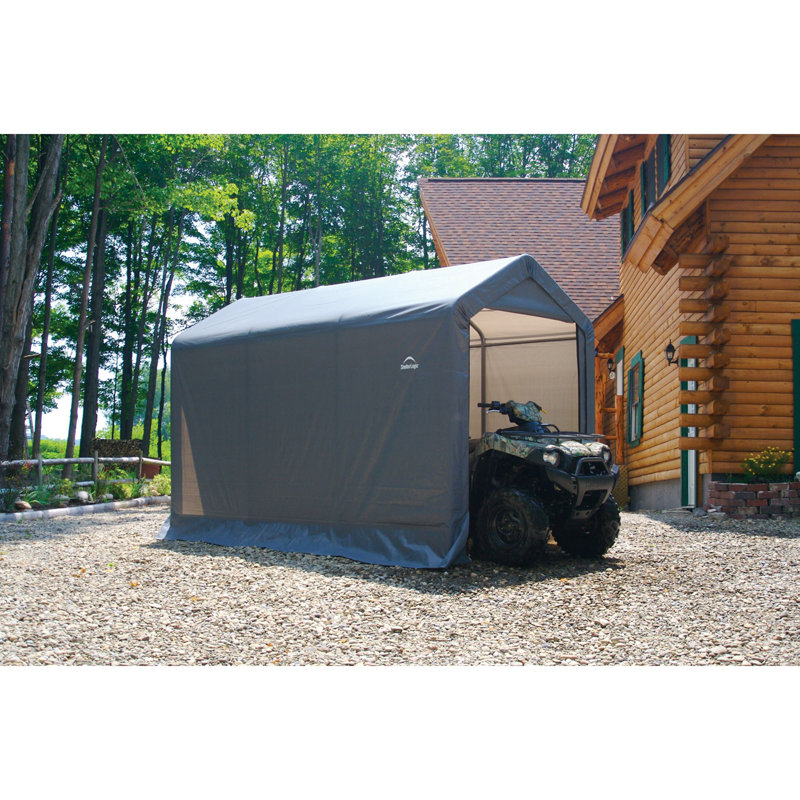 12' x 12' Gray Portable Steel Frame Shed