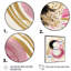 "Pink and Gold Curves II", cadre flottant, impression sur toile-86492456-86492457