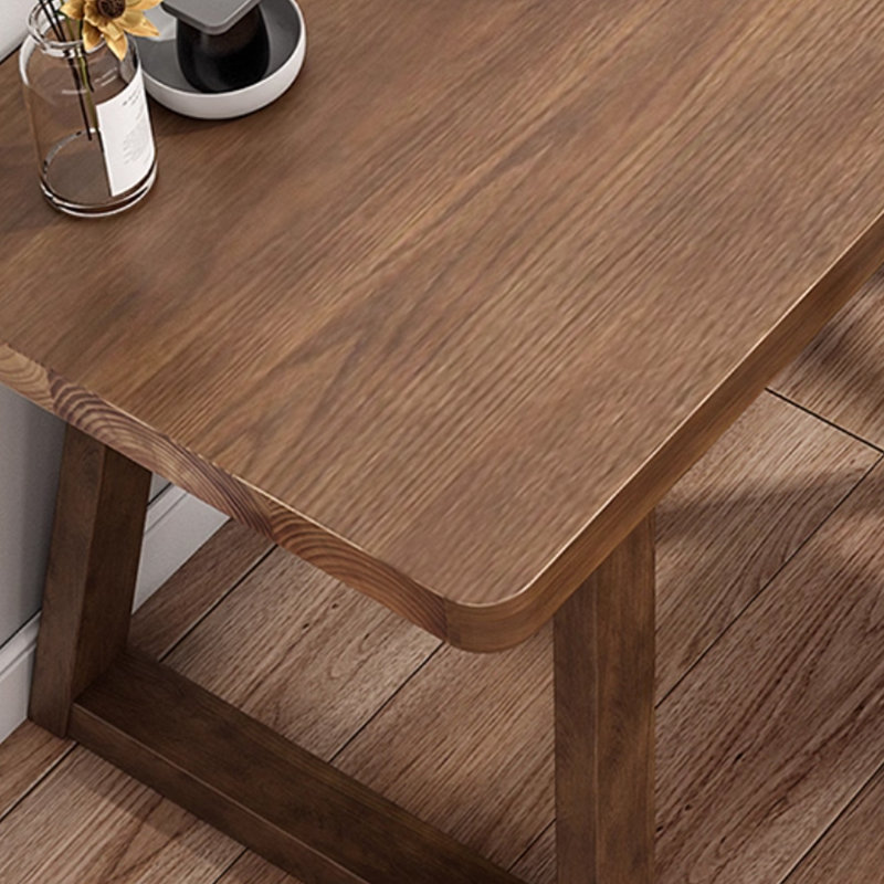 All-solid wood pine double long desk, 29.52" H x 47.24" W x 19.68" D