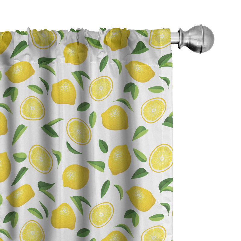 Semi-Sheer Rod Pocket Curtain Panels, 28" x 63"