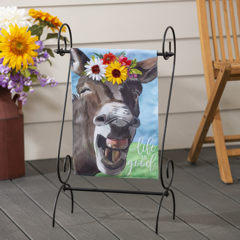 Double Sided 18'' H x 12.5'' W Polyester Garden Flag
