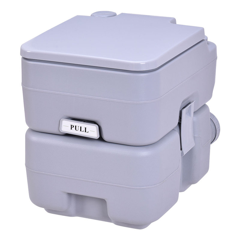 Toilette portative 5 gallons 5 L, Gris, H 16,5 po x l 13,5 po x P 12,5 po