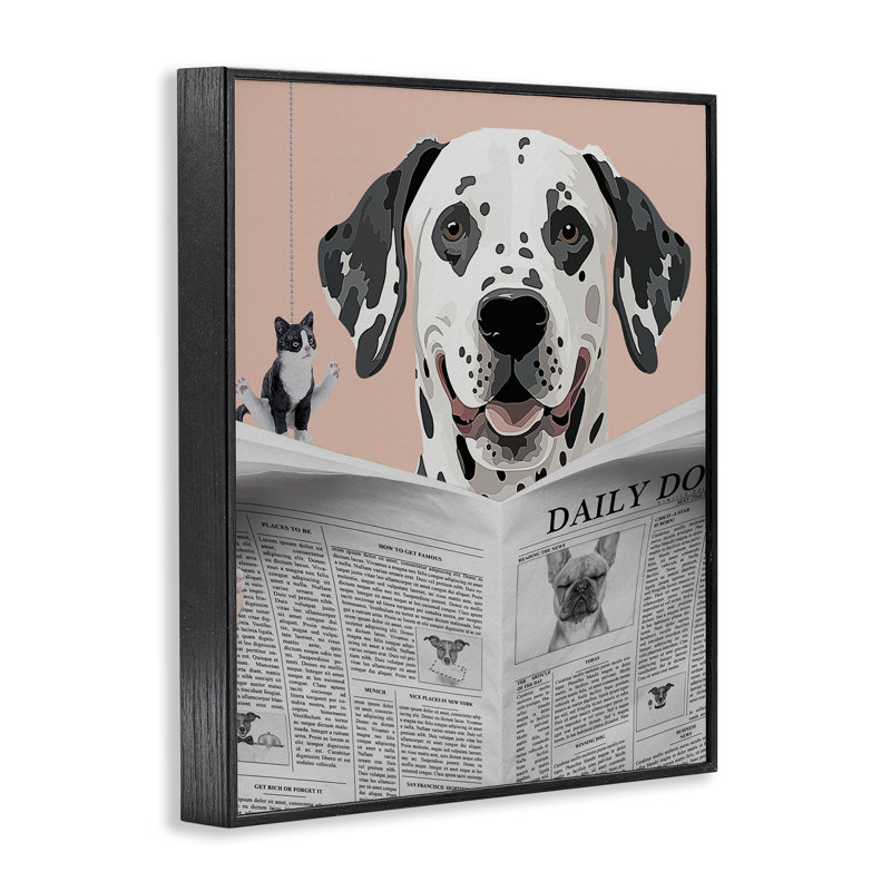 «Dalmatian Daily Bathroom Humor», estampe numérique, conception de Jesse Keith, H 30 po x l 24 po
