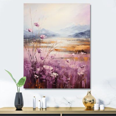 Mauve et doré, lac et montagne VI