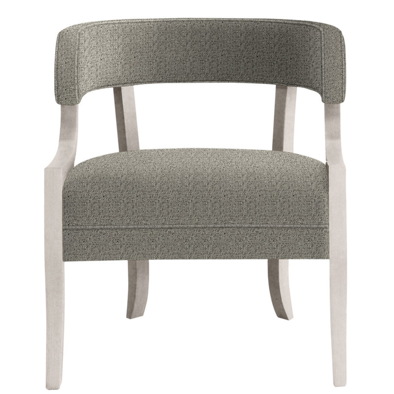 Thom Filicia Home 25"Otisco Chair, Dove Gray, Tuck Graphite