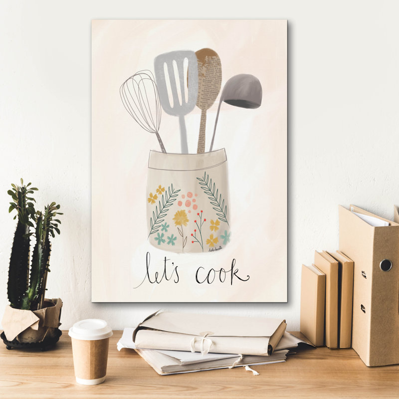 Toile épique Graffiti «Let's Cook» par Katie Doucette, 18 po x 26 po