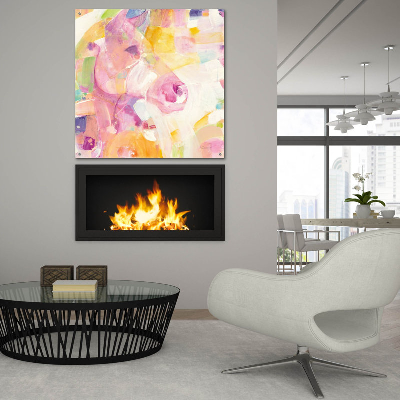 «Kaleidoscope Horse 1» par Albena Hristova, art mural en verre acrylique, H 36 po x l 36 po x P 0,2 po
