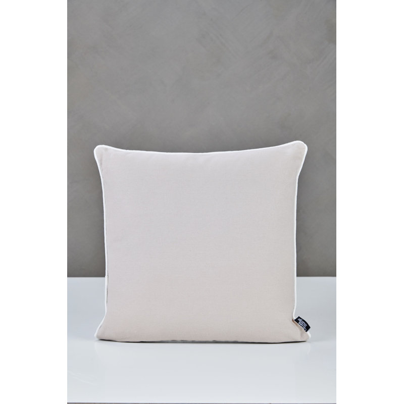 Square Throw Cushion, Beige