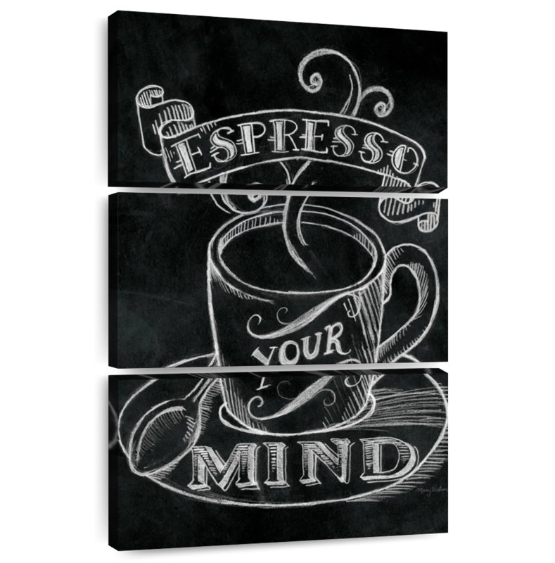 Yarlin Espresso Your Mind No Border, 45" H x 28" W