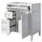 Oriah 30'' Single Bathroom Vanity with Ceramic Top,Modern Freestanding Undermount Bathroom Cabinet with 3 Drawers and Cabinet-663924563-663924562