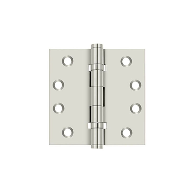 102'' x 102'' Butt Bearing Hinge, Polished Nickel