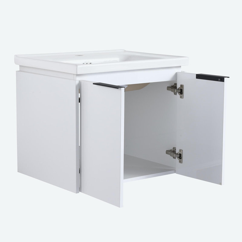 Nardoni 35.8'' Single Bathroom Vanity with Ceramic Top