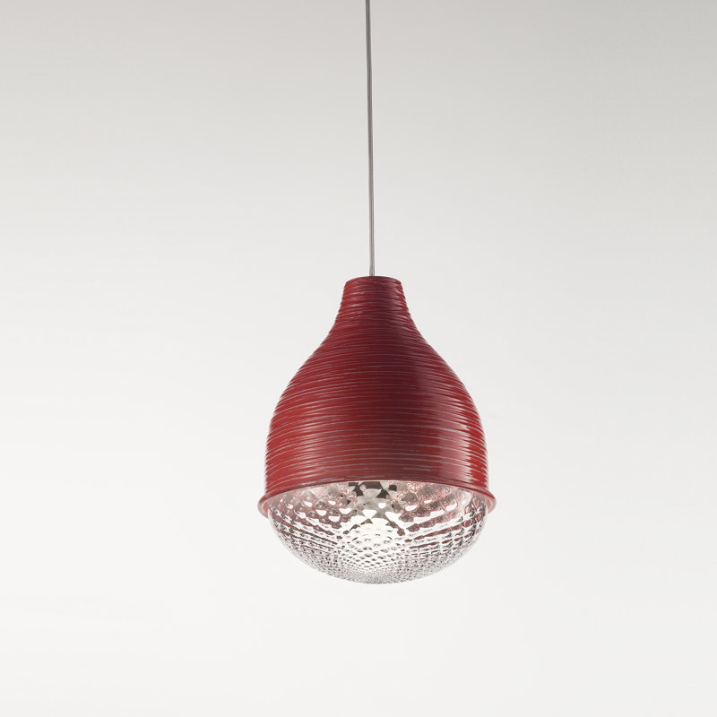 1 - Light Dark Steel Dome Pendant