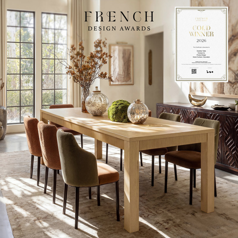 Aadi 84" 100% Solid Wood Dining Table